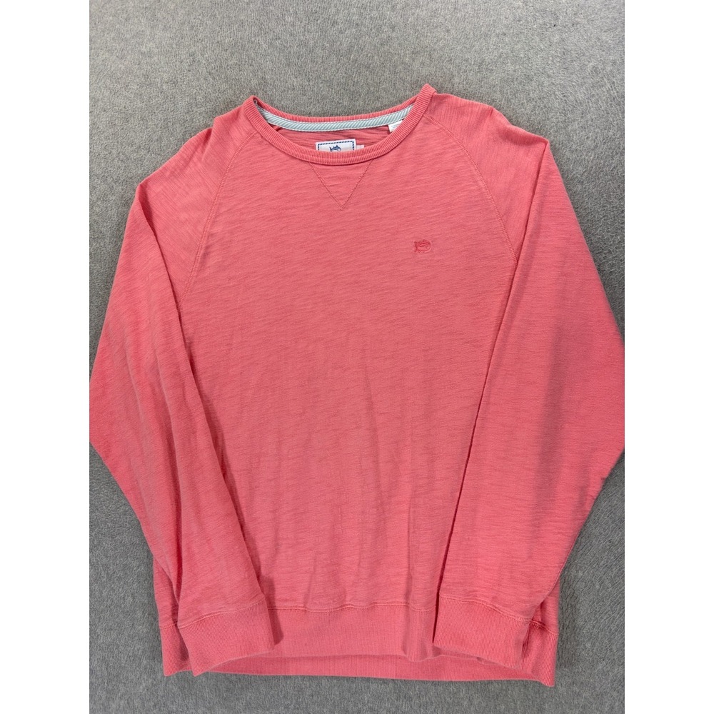 Southern Tide Cotton Midweight Crew Sweatshirt (Men's Large) Pink